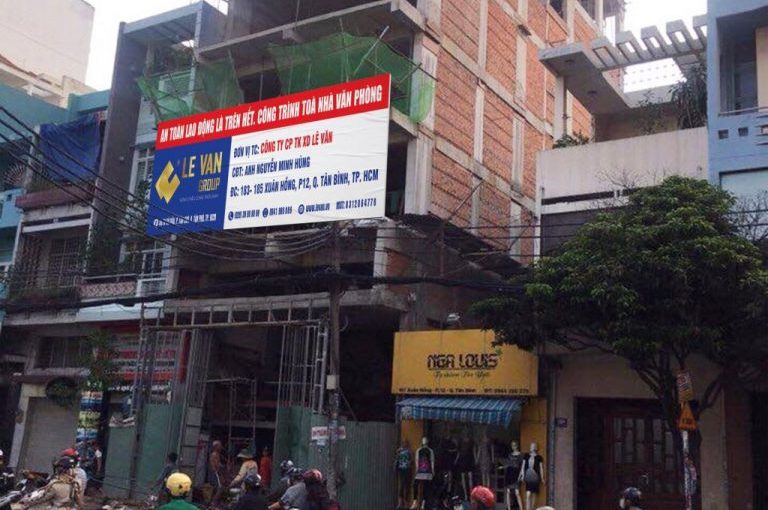 Công trình tòa nhà văn phòng anh Nguyễn Minh Hùng tại Tân Bình