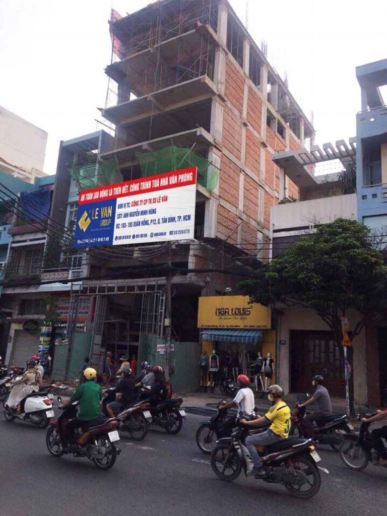 Công trình tòa nhà văn phòng anh Nguyễn Minh Hùng tại Tân Bình 