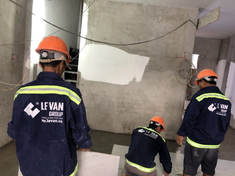 Công trình sửa chữa, nâng tầng chị Bùi Thụy Thuỳ Châu tại Phú Nhuận